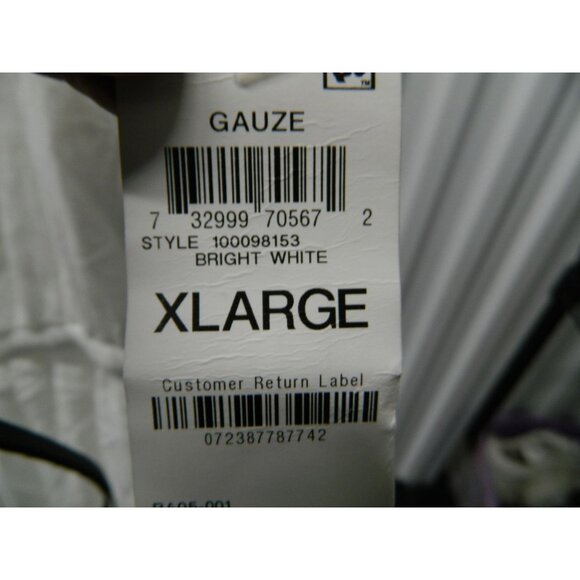 INC Womens White Gauze Dress XL With Lace Trimmed Hem & Button Details See Video - Picture 9 of 16